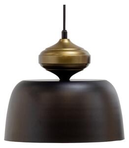 Čierne závesné svietidlo s kovovým tienidlom ø 31 cm Linne – WOOOD