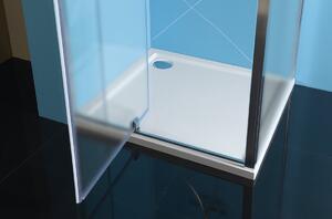 Polysan EASY LINE trojstenný sprchovací kút 900-1000x900mm, pivot dvere, L/P varianta, Brick sklo