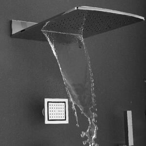 Sapho Hlavová sprcha s kaskádou 600x320mm, chróm