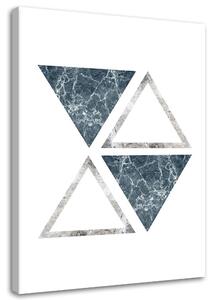 Obraz na plátne Abstraktné mramorové trojuholníky Rozmery: 40 x 60 cm