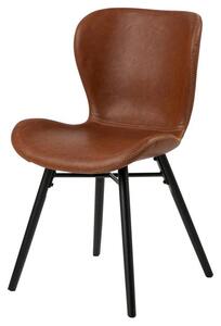 Jedálenská stolička BATILDA -A1 PU hnedá/čierna
