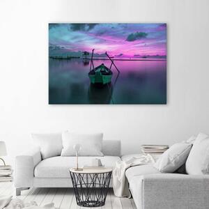 Obraz na plátne Loď na pokojnom jazere Rozmery: 60 x 40 cm