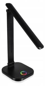 LED RGBW stmievateľná stolová lampa s bezdrôtovým nabíjaním LED/7W/5V USB čierna