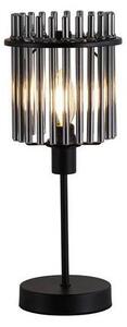 Searchlight EU55622SM - Stolová lampa SWIZZLE 1xE14/60W/230V čierna
