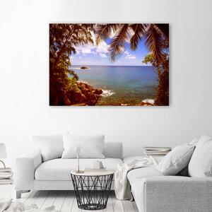 Obraz na plátne Skalnatá pláž Rozmery: 60 x 40 cm
