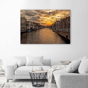 Obraz na plátne Mesto pri rieke Rozmery: 60 x 40 cm