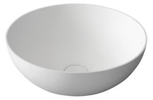 Sapho THIN okrúhle umývadlo na dosku, priemer 39 cm, biela mat