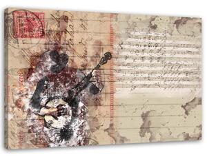 Obraz na plátne Abstraktný hudobník Rozmery: 60 x 40 cm