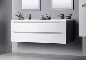 Sapho Kúpeľňový set WAVE 150, biela/dub strieborný