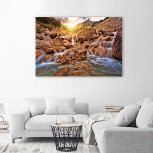 Obraz na plátne Kamenný vodopád Rozmery: 60 x 40 cm