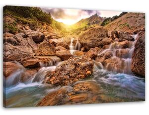 Obraz na plátne Kamenný vodopád Rozmery: 60 x 40 cm
