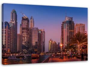 Obraz na plátne Dubaj večer Rozmery: 60 x 40 cm