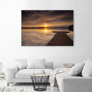 Obraz na plátne Plošina na jazere Rozmery: 60 x 40 cm