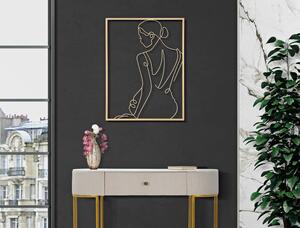 Kovová nástenná dekorácia 60x80 cm Gold Woman - Mauro Ferretti