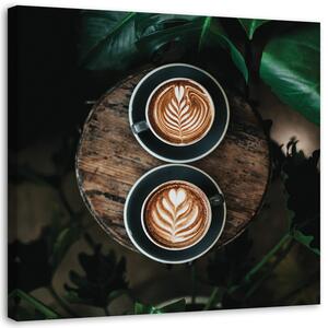 Obraz na plátne Káva latte Rozmery: 30 x 30 cm