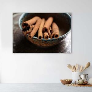 Obraz na plátne Škoricové tyčinky v miske Rozmery: 60 x 40 cm