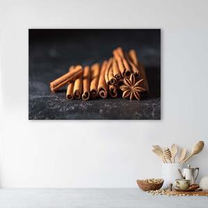 Obraz na plátne Kuchynské korenie - škorica Rozmery: 60 x 40 cm