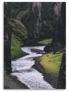 Obraz na plátne Horský potok Rozmery: 40 x 60 cm
