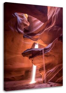 Obraz na plátne Svetlo v jaskyni Rozmery: 40 x 60 cm