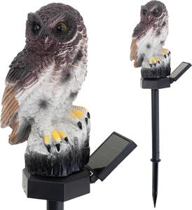 Solárna sova Led záhradná lampa Veľká nálepka Svetlo Záhradná dekorácia