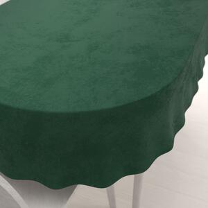 Biante Zamatový oválny obrus Velvet Prémium SVP-012 Zelený 120x160 cm