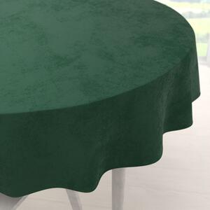 Biante Zamatový okrúhly obrus Velvet Premium SVP-012 Zelený Ø 100 cm