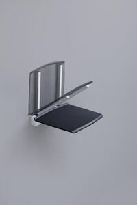 GELCO sklopné sedátko do sprchového kúta 32,5x32,5 cm, tmavo šedá