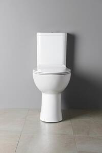 Sapho HANDICAP WC kombi zvýšené, Rimless, zadný odpad, biela