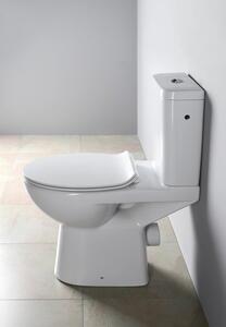 Sapho HANDICAP WC kombi zvýšené, Rimless, zadný odpad, biela