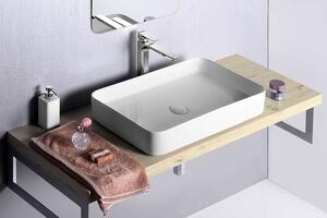 Sapho BLADE keramické umývadlo na dosku, 65x40cm, biela
