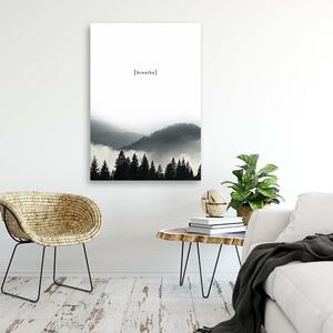Obraz na plátne Motivačný dych - hory Rozmery: 40 x 60 cm