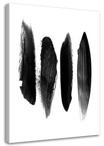 Obraz na plátne Čierne zvislé pruhy Rozmery: 40 x 60 cm