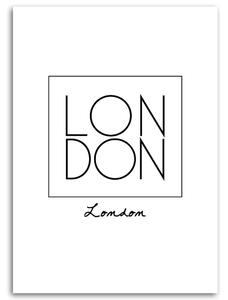 Obraz na plátne Letterpress London Rozmery: 40 x 60 cm