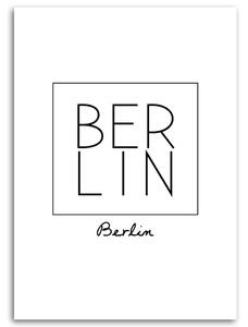 Obraz na plátne Tlačený nápis Berlin Rozmery: 40 x 60 cm