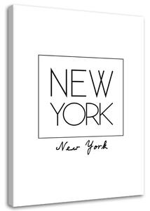 Obraz na plátne Nápis New york city Rozmery: 40 x 60 cm