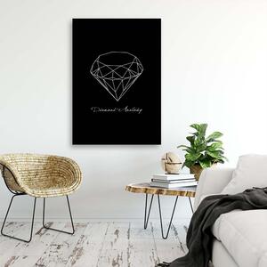 Obraz na plátne Anatómia diamantu Rozmery: 40 x 60 cm