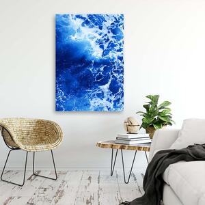 Obraz na plátne Modré vlny akvarel Rozmery: 40 x 60 cm