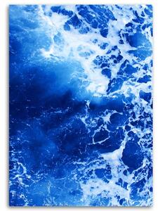 Obraz na plátne Modré vlny akvarel Rozmery: 40 x 60 cm