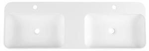 Sapho NIAGARA dvojumývadlo, 120x14x40cm, biela mat