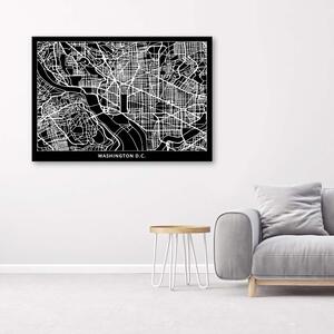 Obraz na plátne Plán mesta Washington DC Rozmery: 60 x 40 cm