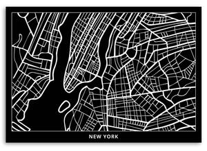 Obraz na plátne Plán mesta New York Rozmery: 60 x 40 cm