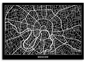 Obraz na plátne Plán mesta Moskva Rozmery: 60 x 40 cm