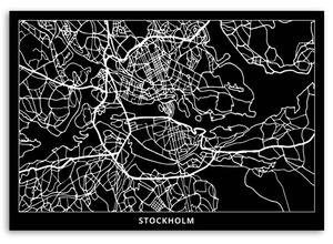 Obraz na plátne Plán mesta Štokholm Rozmery: 60 x 40 cm