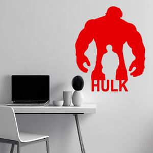 Veselá Stena Samolepka na stenu Hulk silueta Farba: černá