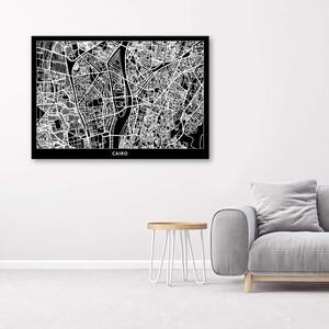 Obraz na plátne Plán mesta Káhira Rozmery: 60 x 40 cm