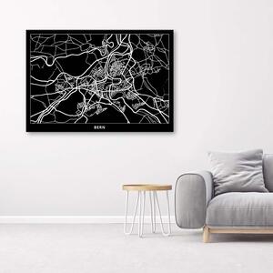 Obraz na plátne Plán mesta Bern Rozmery: 60 x 40 cm