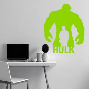 Veselá Stena Samolepka na stenu Hulk silueta Farba: černá