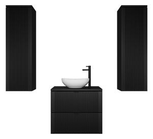 Kúpeľňová zostava s umývadlom DAKI, čierna
