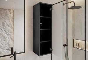 Závesná kúpeľňová skrinka DAKARI 30x150x30, čierna