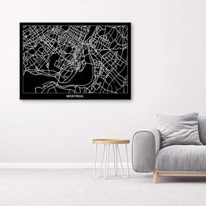 Obraz na plátne Plán mesta Montreal Rozmery: 60 x 40 cm